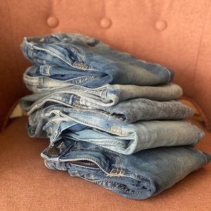 Boys Skinny Jeans - Size 7 - lot of five pairs